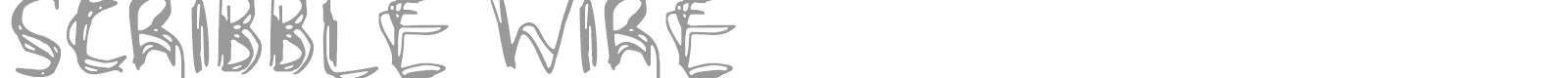 Scribble Wire font preview